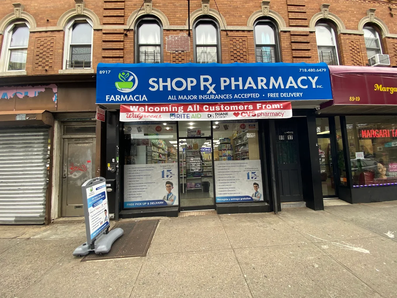 Shop RX Pharmacy in Woodhaven Storefront